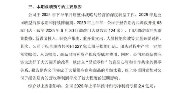 大额配资 永辉超市2025上半年业绩预告 转型阵痛期亏损扩大