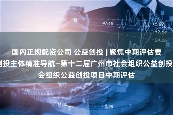 国内正规配资公司 公益创投 | 聚焦中期评估要点，为56家创投主体精准导航—第十二届广州市社会组织公益创投项目中期评估